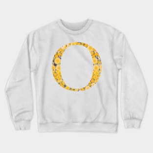 Omicron Sorority Sunflower Sticker Crewneck Sweatshirt